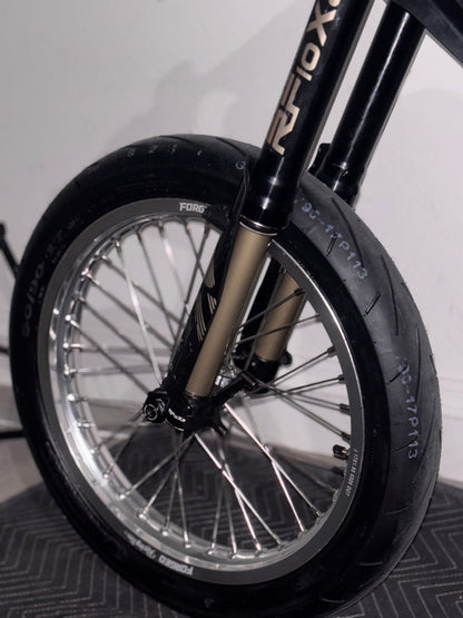Talaria XXX / MX4, MX3, Sting - Supermoto Wheelset (Thick/Wide) - Chrome Silver