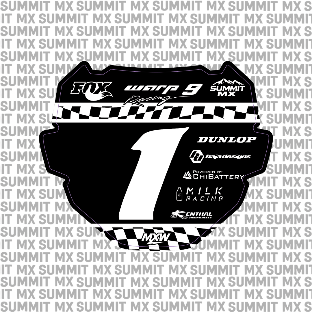 Finish Line Number Plate Decal