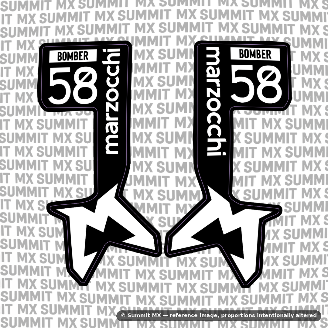 Marzocchi Bomber Fork Tube Decal
