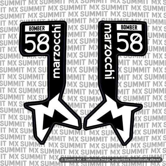 Marzocchi Bomber Fork Tube Decal