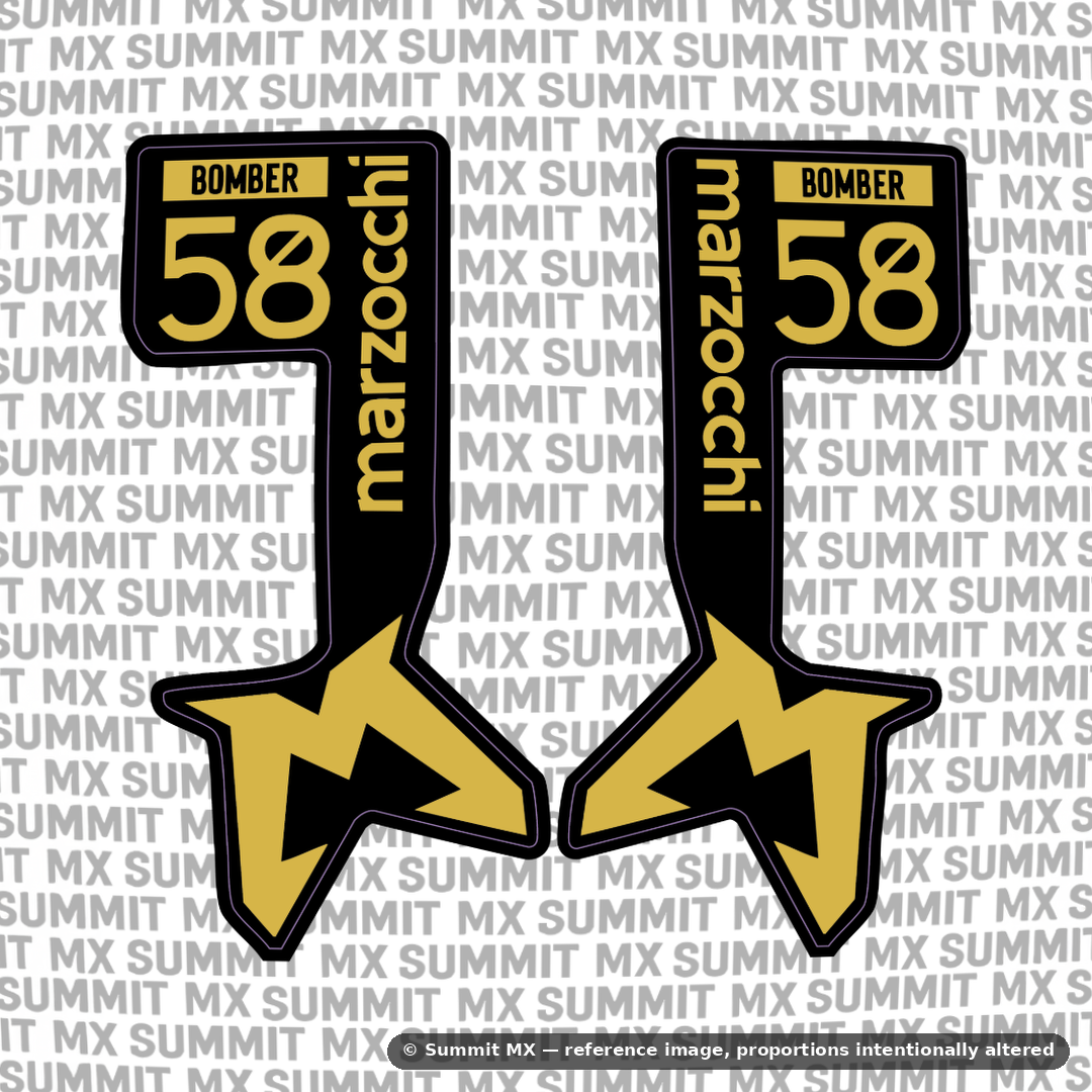 Marzocchi Bomber Fork Tube Decal