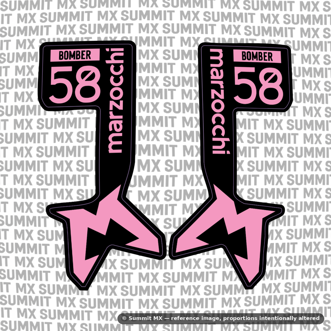 Marzocchi Bomber Fork Tube Decal