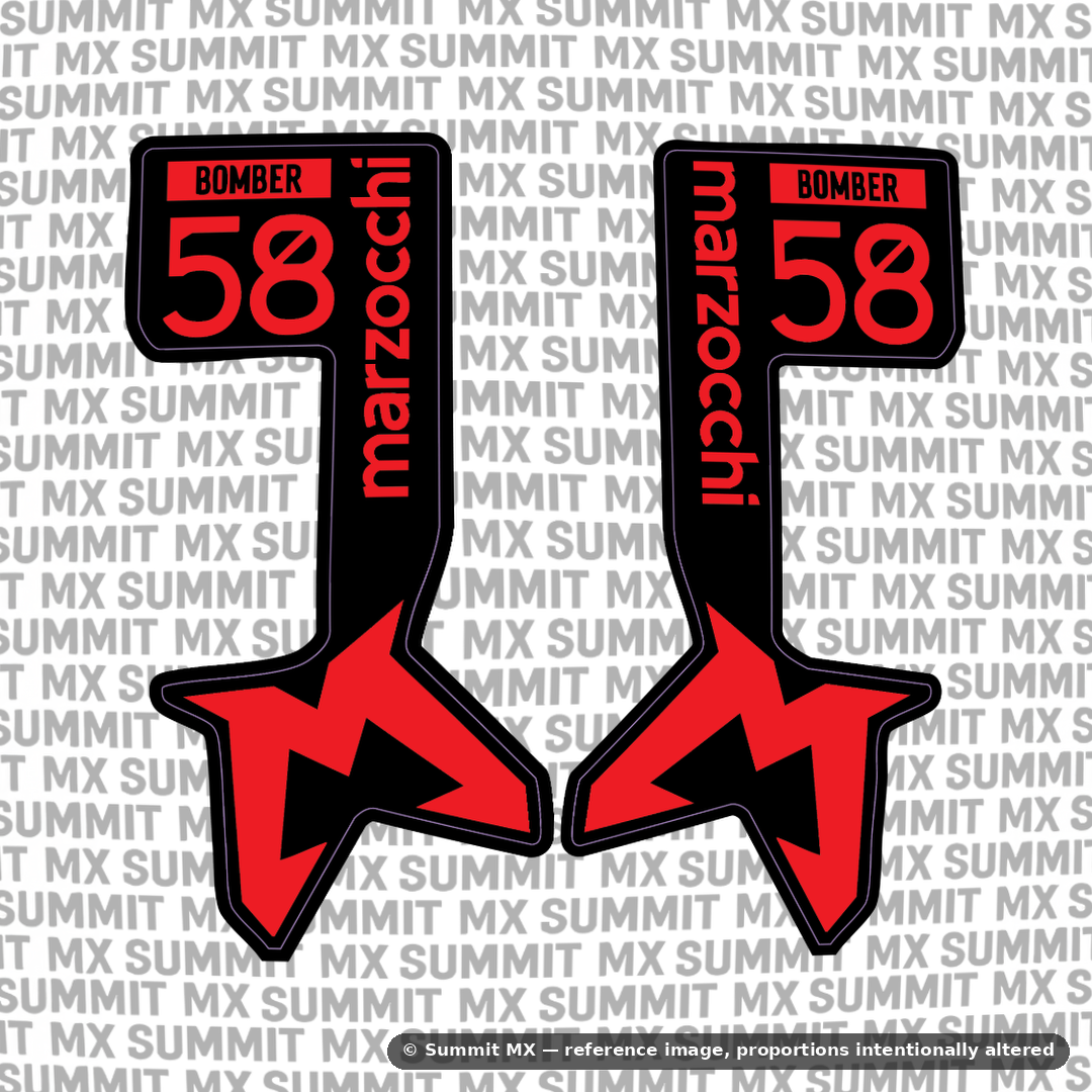 Marzocchi Bomber Fork Tube Decal