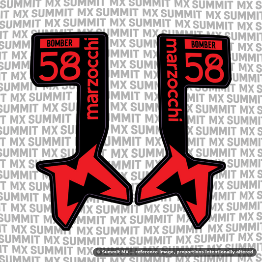 Marzocchi Bomber Fork Tube Decal