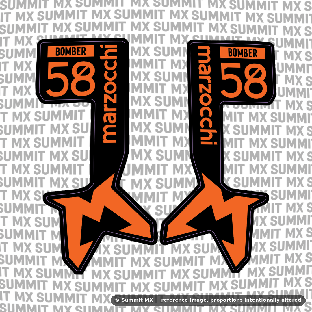 Marzocchi Bomber Fork Tube Decal