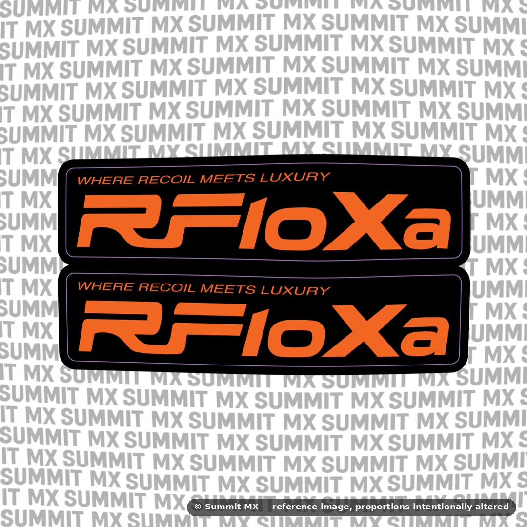 RFloXa "Where Recoil Meets Luxury" Fork Tube Decal