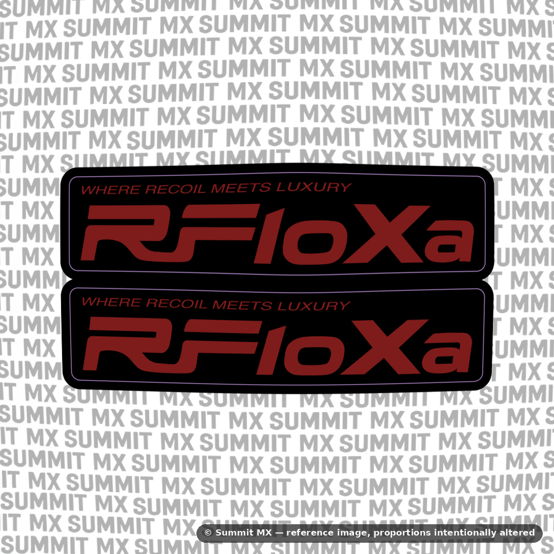 RFloXa "Where Recoil Meets Luxury" Fork Tube Decal