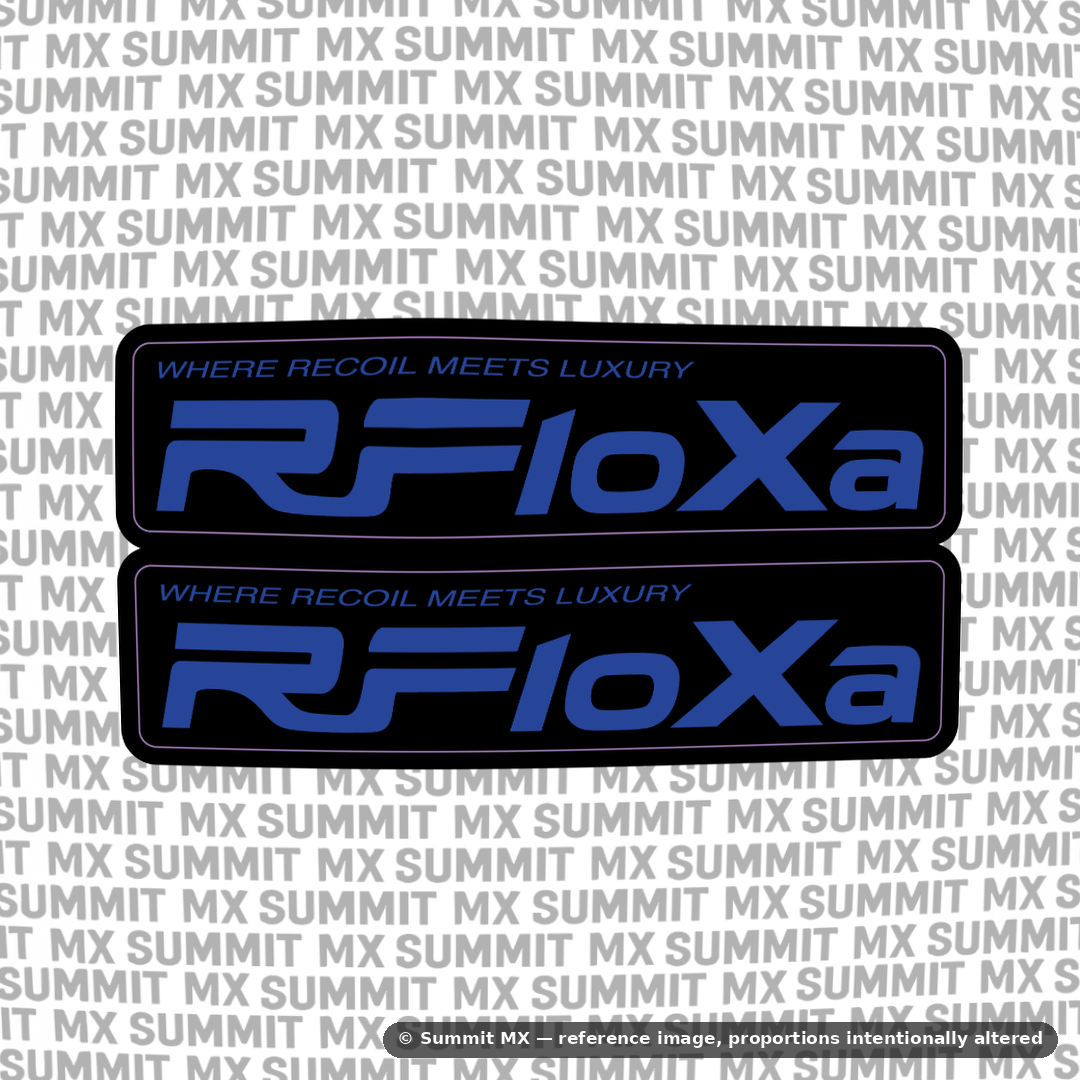 RFloXa "Where Recoil Meets Luxury" Fork Tube Decal