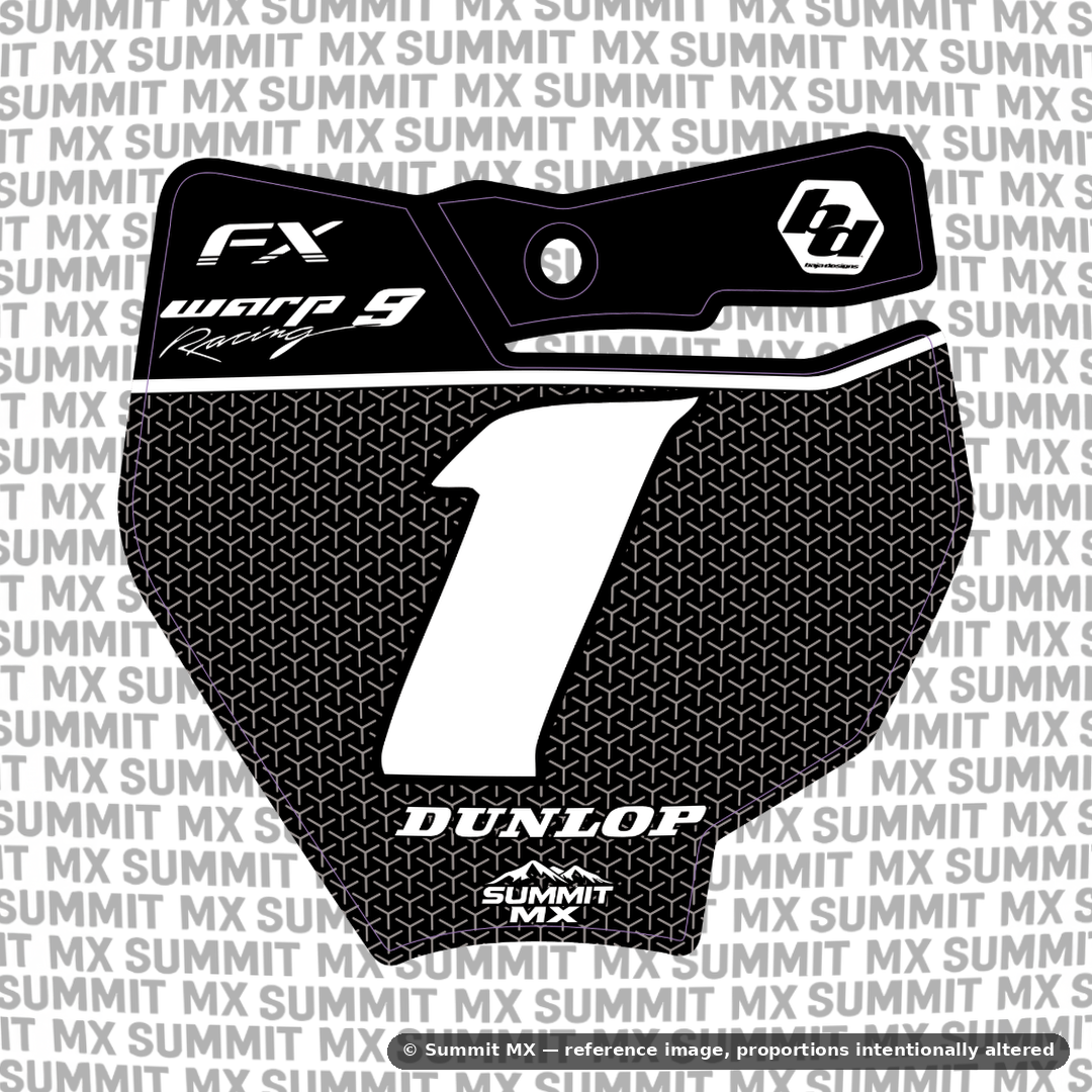 Vertex Number Plate Decal